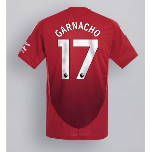 Moški Nogometni dresi Manchester United Alejandro Garnacho #17 Domači 2024-25 Kratek Rokav